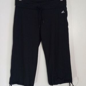 Adidas climalite cropped joggers women's size small